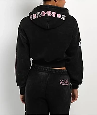 Von Dutch Mineral Black Crop Hoodie