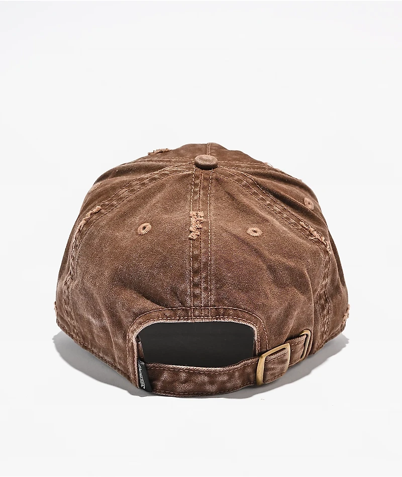 Von Dutch Misfit Brown Strapback Hat