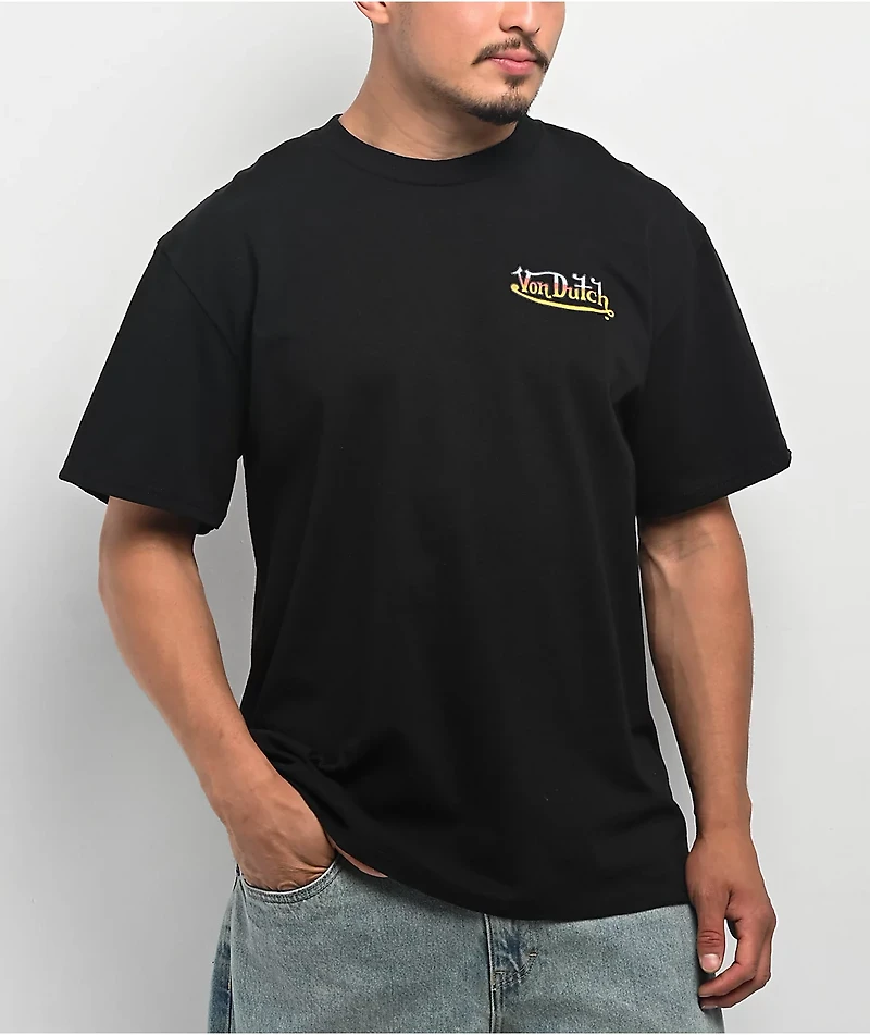 Von Dutch Moto Flying Black T-Shirt