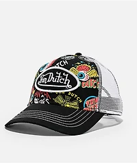 Von Dutch Multi Black Trucker Hat