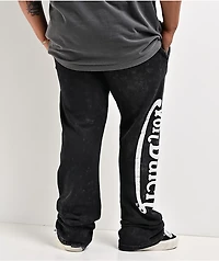 Von Dutch Originals Black Wash Flare Sweatpants
