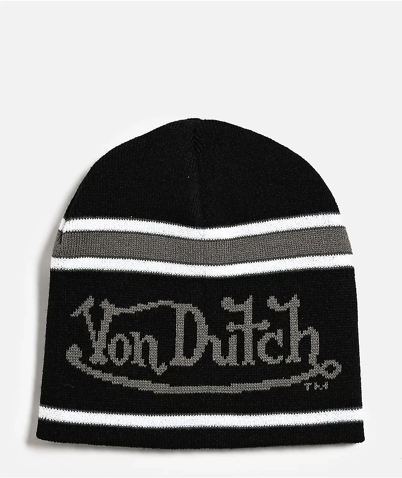Von Dutch Penalty Black Skully Beanie