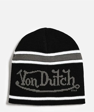 Von Dutch Penalty Black Skully Beanie