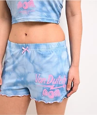 Von Dutch Pink & Blue Tie Dye Lounge Set