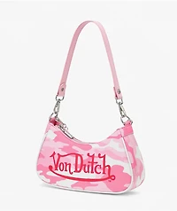 Von Dutch Pink Camo Shoulder Bag