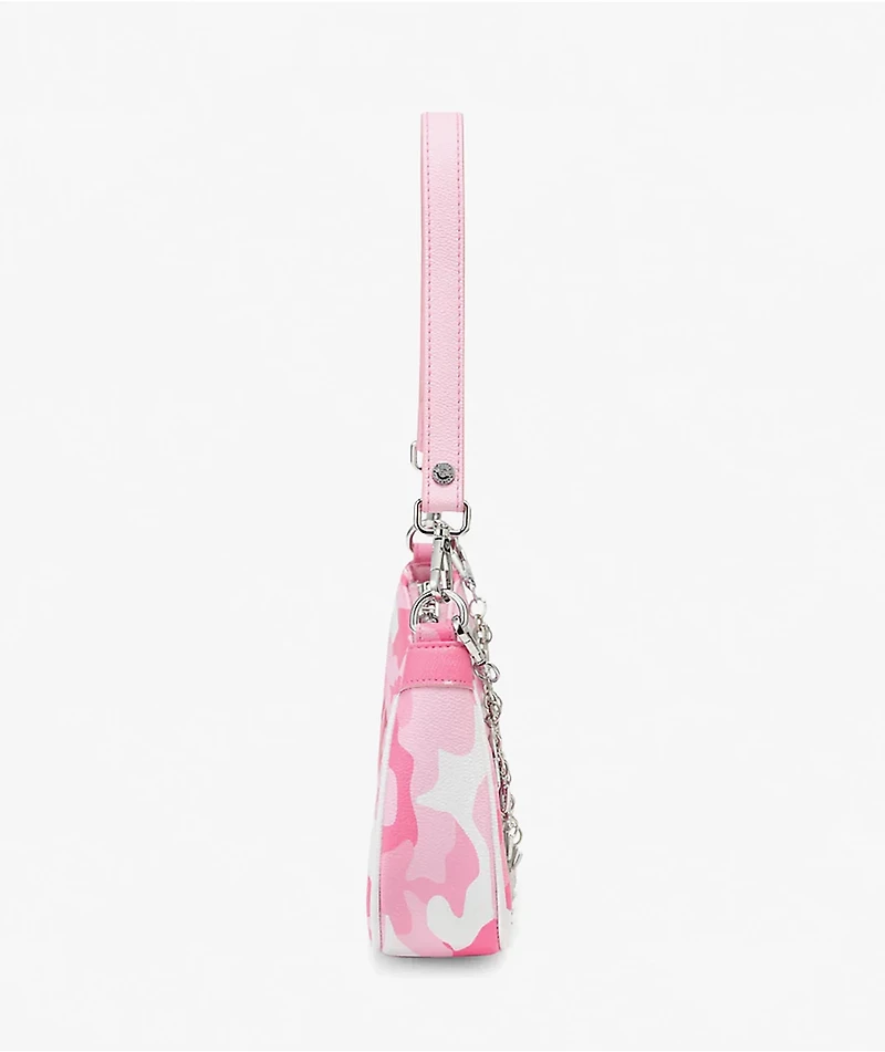 Von Dutch Pink Camo Shoulder Bag