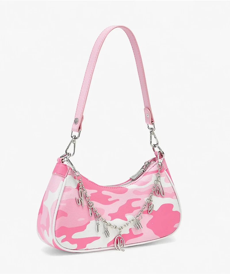 Von Dutch Pink Camo Shoulder Bag