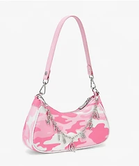 Von Dutch Pink Camo Shoulder Bag