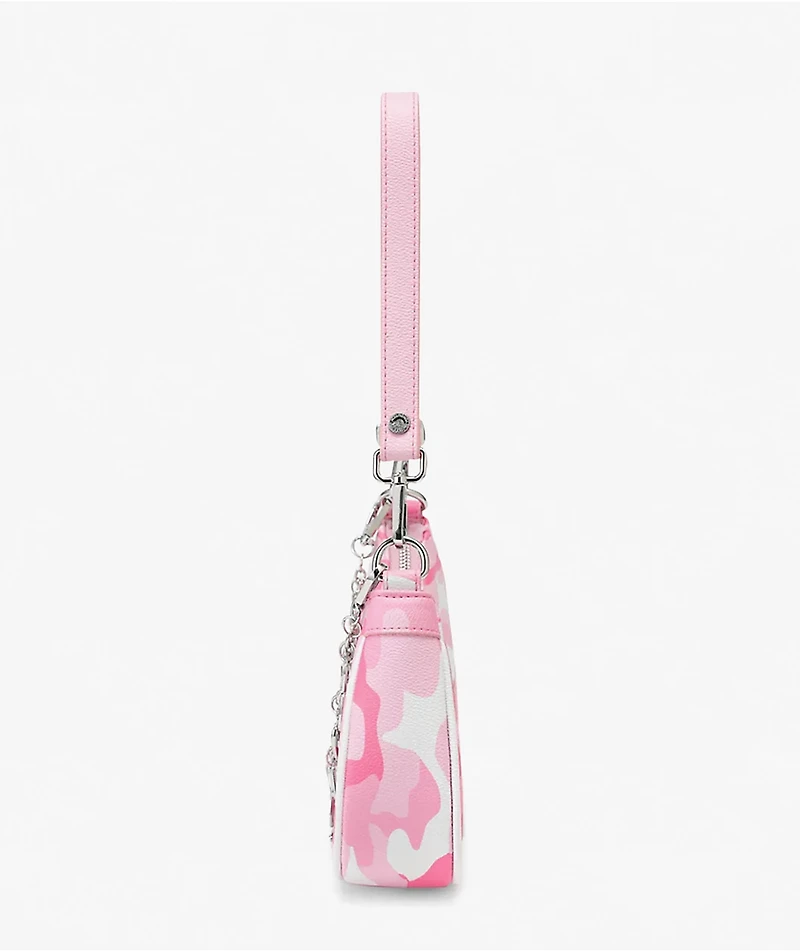 Von Dutch Pink Camo Shoulder Bag