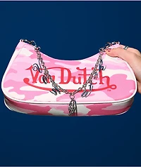 Von Dutch Pink Camo Shoulder Bag