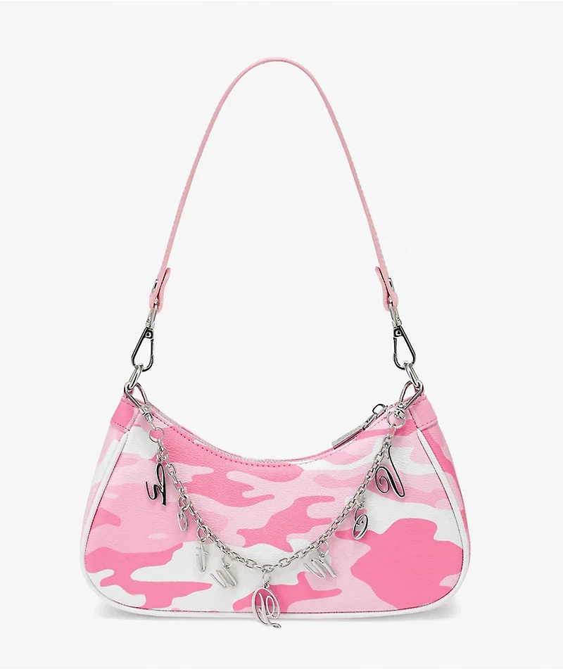 Von Dutch Pink Camo Shoulder Bag