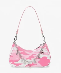 Von Dutch Pink Camo Shoulder Bag