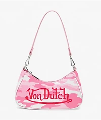 Von Dutch Pink Camo Shoulder Bag