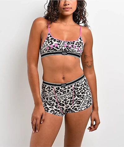 Von Dutch Pink Cheetah Lounge Set