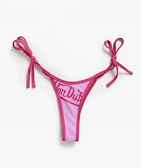 Von Dutch Pink High Leg Bikini Bottom