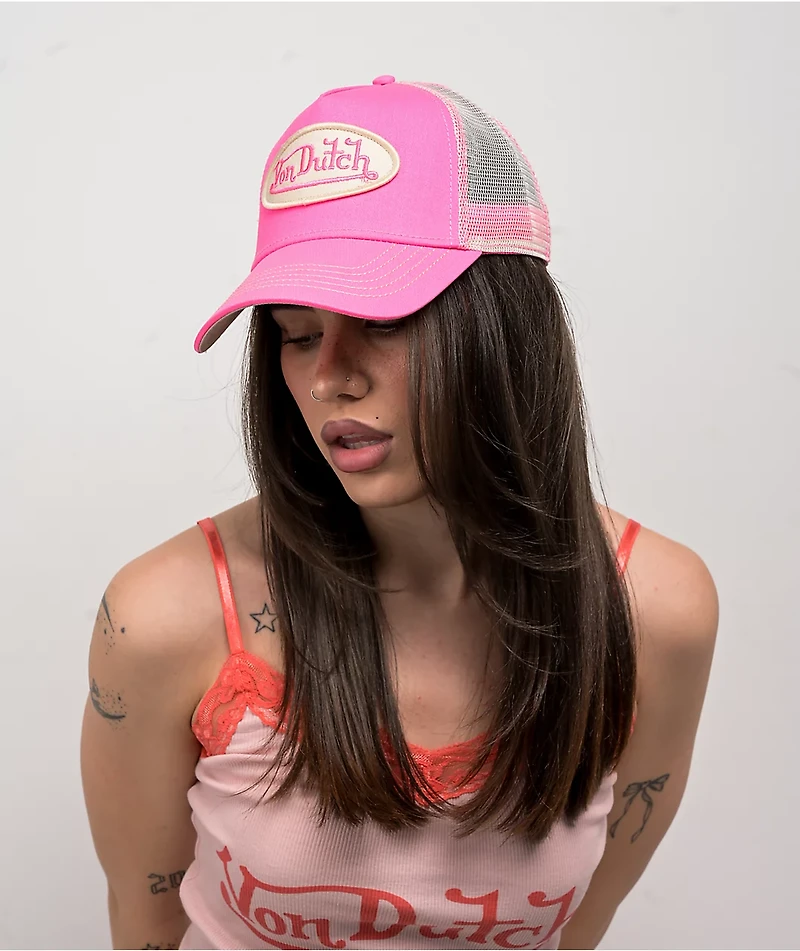 Von Dutch Pink Trucker Hat