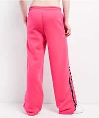 Von Dutch Pink Wide Leg Sweatpants