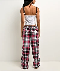 Von Dutch Plaid Pink Lounge Set