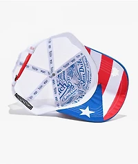 Von Dutch Puerto Rico Red, White & Blue Trucker Hat