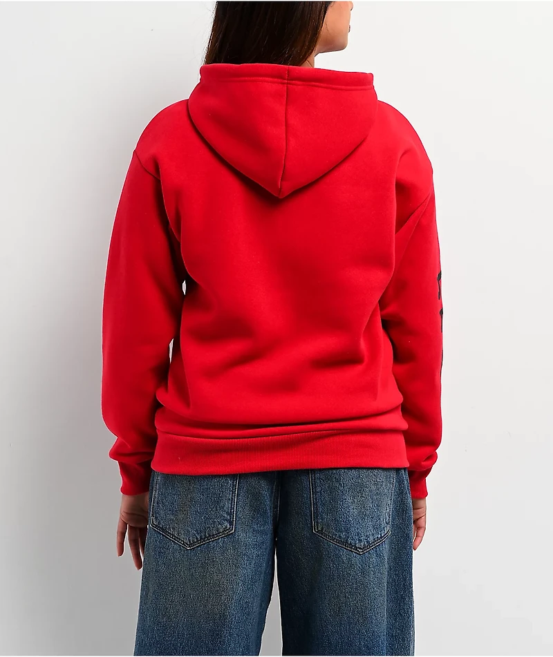 Von Dutch Red Zip Hoodie