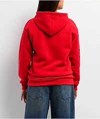 Von Dutch Red Zip Hoodie