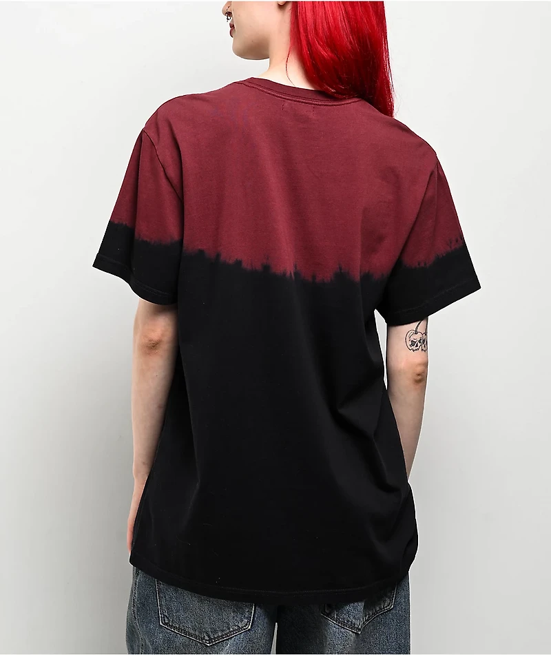 Von Dutch Skull Black & Red Tie Dye T-Shirt