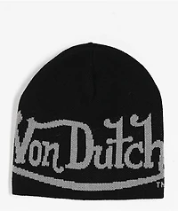 Von Dutch Skull Black Skully Beanie