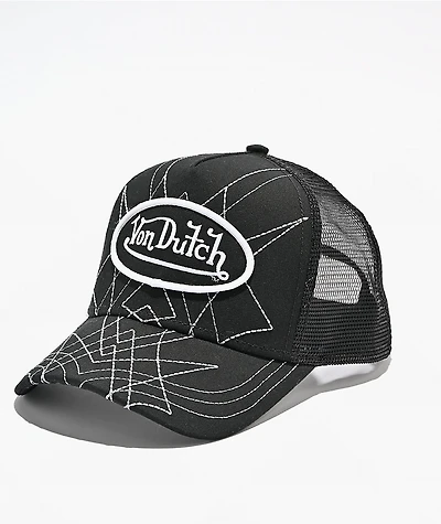 Von Dutch Stakes Black Trucker Hat