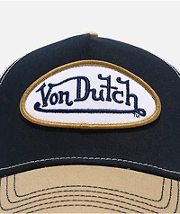 Von Dutch Staple Black & Khaki Trucker Hat