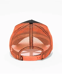 Von Dutch Staple Black & Orange Trucker Hat