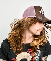 Von Dutch Staple Brown & Pink Trucker Hat