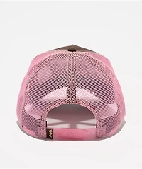 Von Dutch Staple Brown & Pink Trucker Hat