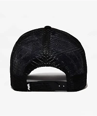 Von Dutch Staple Triple Black Trucker Hat