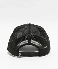 Von Dutch Staple Triple Black Trucker Hat