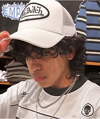 Von Dutch Staple White & Black Trucker Hat