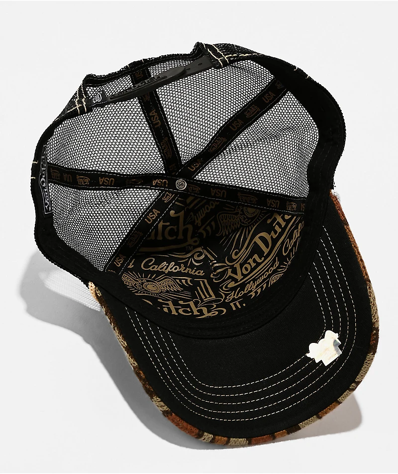 Von Dutch Stealth Stitch Camo Trucker Hat
