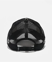 Von Dutch Studded Black Suede Trucker Hat