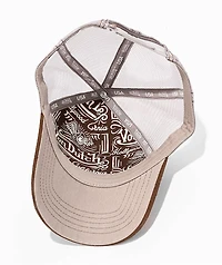 Von Dutch Suede Brown & Grey Trucker Hat