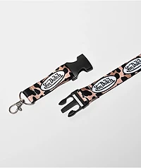 Von Dutch TM Logo Leopard Lanyard