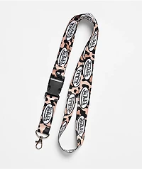 Von Dutch TM Logo Leopard Lanyard
