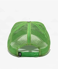 Von Dutch Tagged Denim & Green Trucker Hat