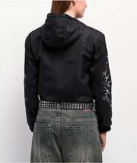 Von Dutch Taslon Crystal Black Windbreaker Zip Jacket