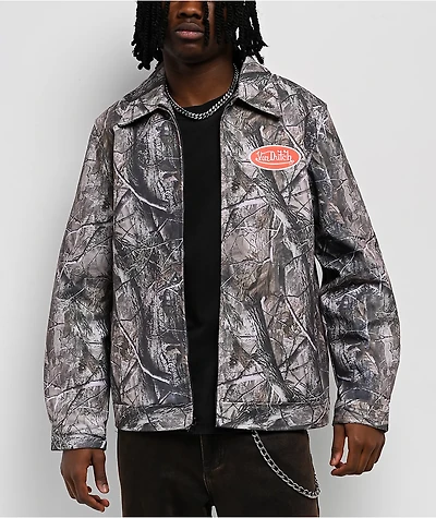 Von Dutch Tree Green Camo Work Jacket