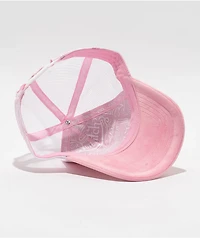 Von Dutch Velvet Pink Trucker Hat