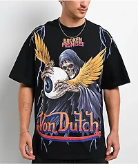 Von Dutch X Broken Promises Death Grip Black T-Shirt