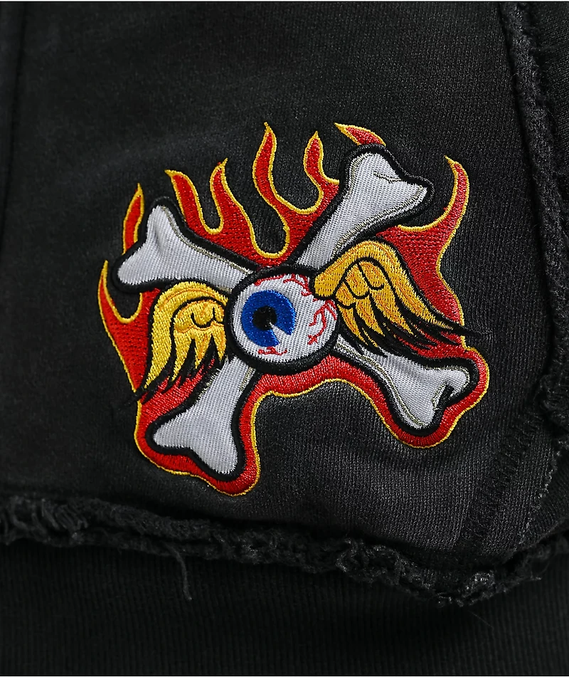 Von Dutch X Broken Promises Wild Ride Black Wash Zip Hoodie