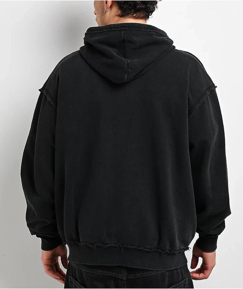 Von Dutch X Broken Promises Wild Ride Black Wash Zip Hoodie