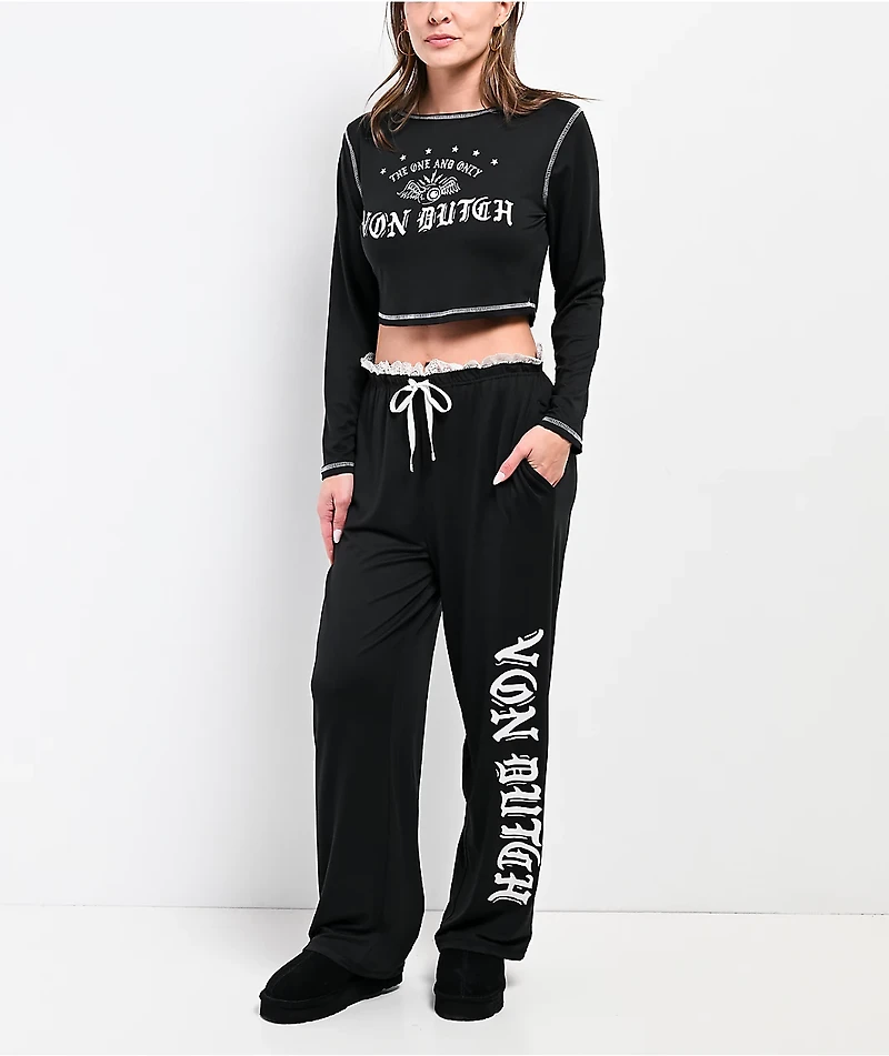 Von Dutch Yummy Black & White Lounge Set