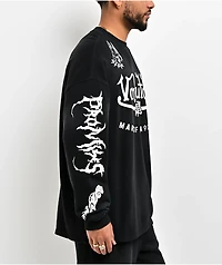 Von Dutch x Broken Promises All In Black Wash Crewneck Sweatshirt