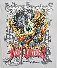Von Dutch x Broken Promises Dark Crusader Light Grey Wash T-Shirt